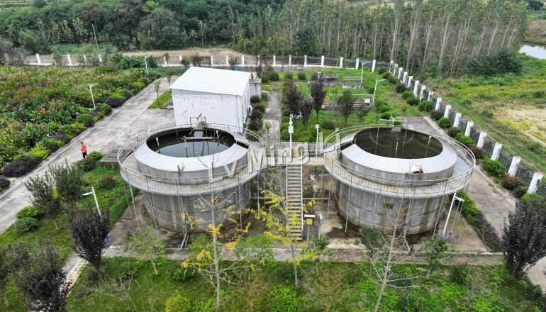 Treatment scale: 2,000 tons of domestic sewage per day